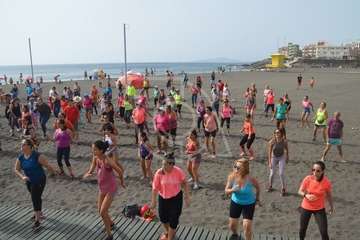Clases magistrales de Zumba y Body Combat en Melenara (Foto TA)